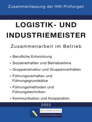cover image of Logistik- und Industriemeister Basisqualifikation--Zusammenfassung der IHK-Prüfungen